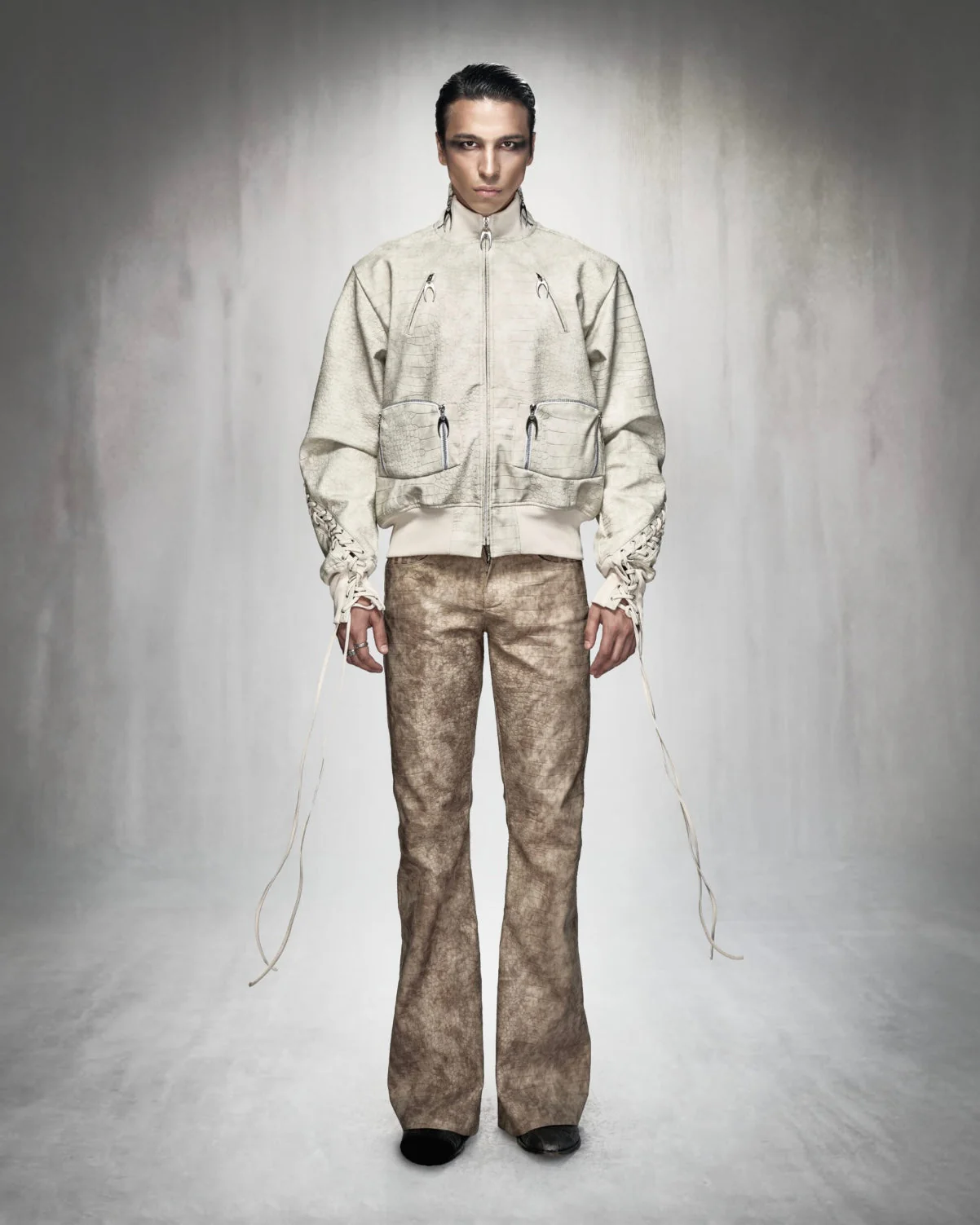 MDC CROCODILE BOOTCUT PANTS - Image 3