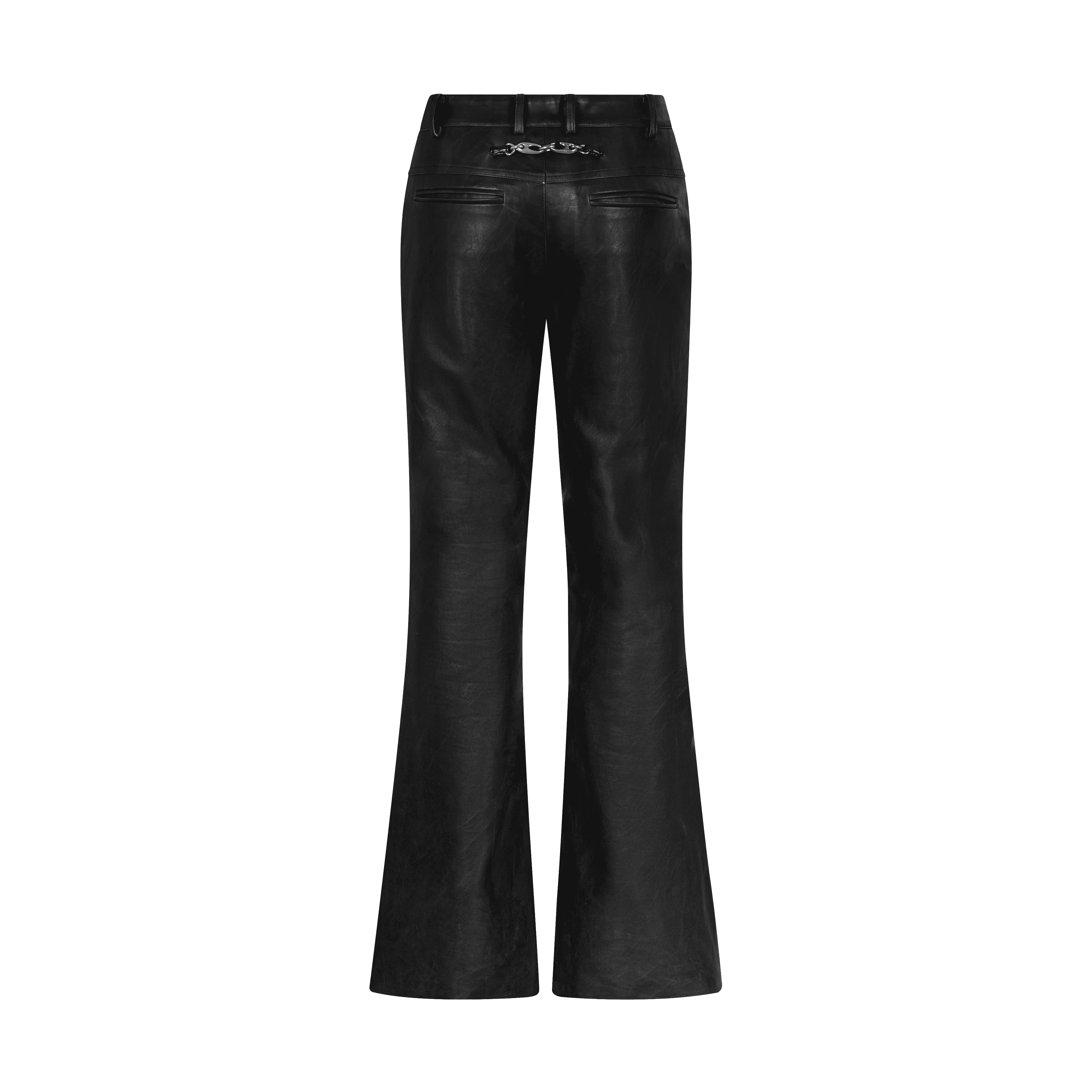 MDC LEATHER BOOTCUT PANTS - Image 2
