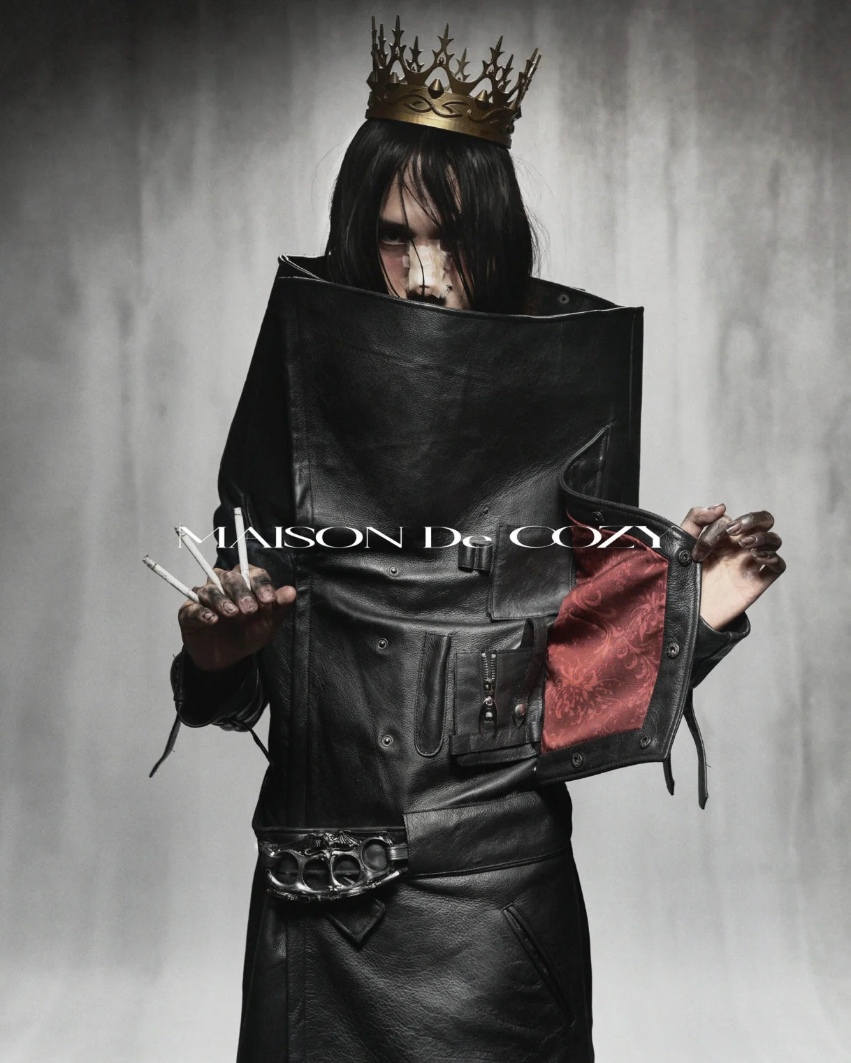 PAIMON COW LEATHER TRENCH COAT - Image 4