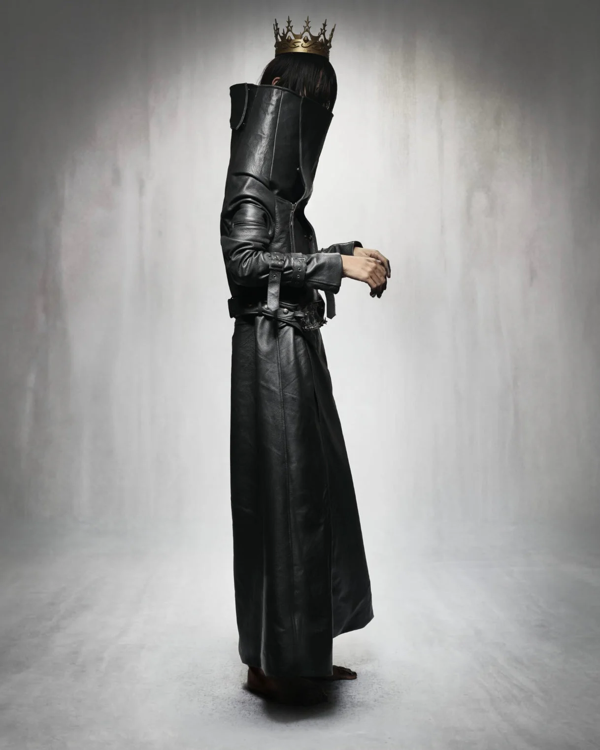PAIMON COW LEATHER TRENCH COAT - Image 6