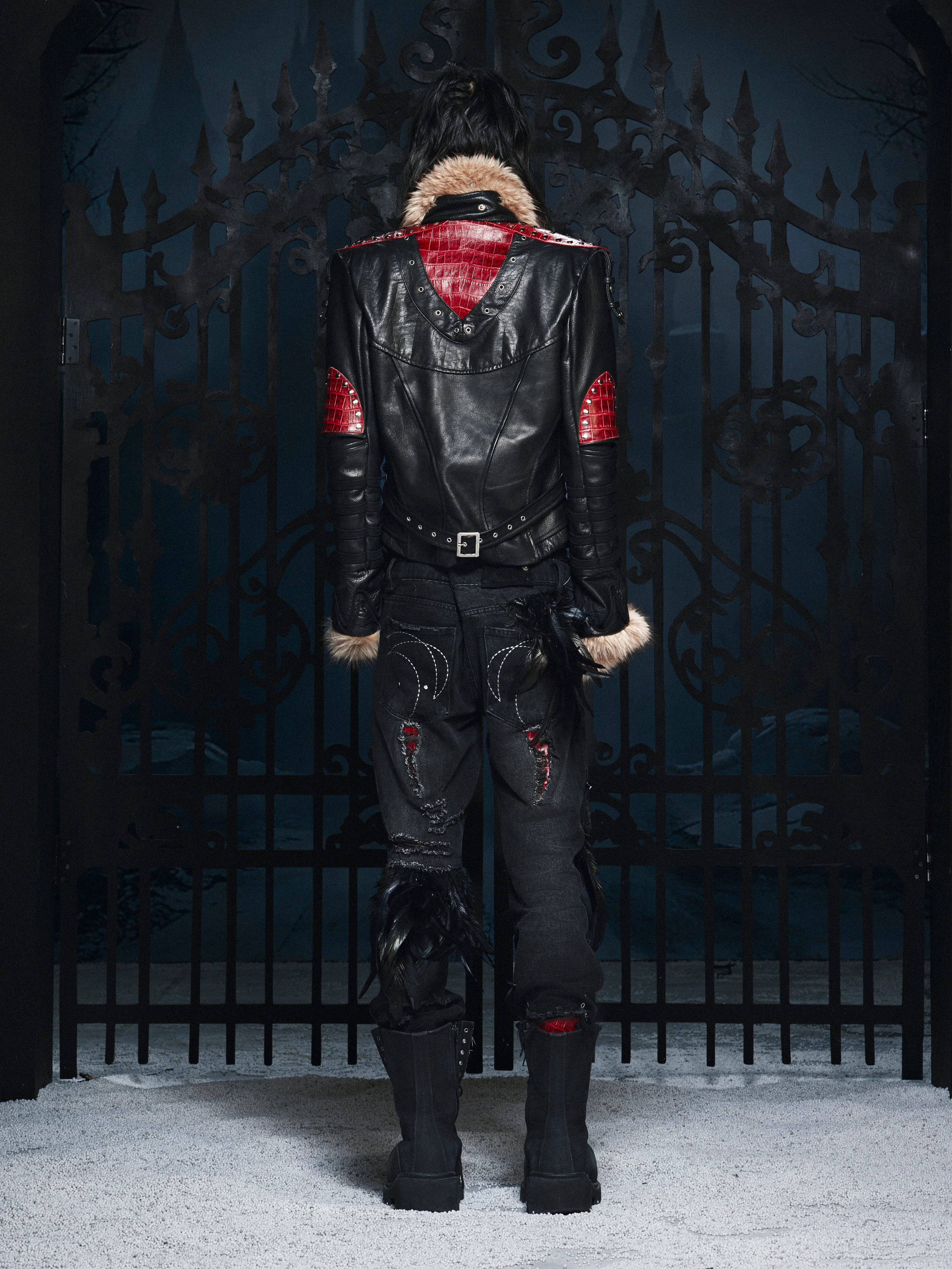 SL Bloodfeather Flare Jeans - Image 4